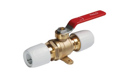 product visual Hep2O Ball Valve Red Lever 28x28 PF/PF